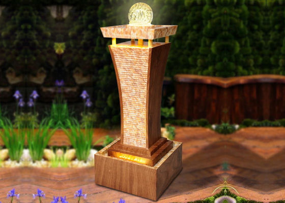 ประเทศจีน เสาหินอ่อนทรงยาวลายไม้หวายสวนน้ำพุ ผู้ผลิต