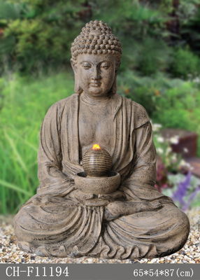34 นิ้ว Meditierende Buddha Water Fountain ผู้ผลิต