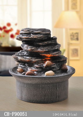 6 นิ้ว Polyresin Rockwork น้ำพุกลางแจ้งในร่ม ผู้ผลิต