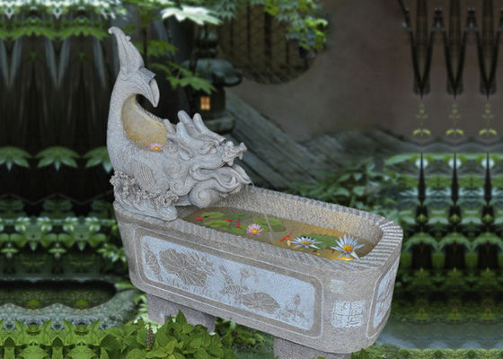 42 &quot;Dragon Spits Water Fountain น้ำพุหินทราย ผู้ผลิต