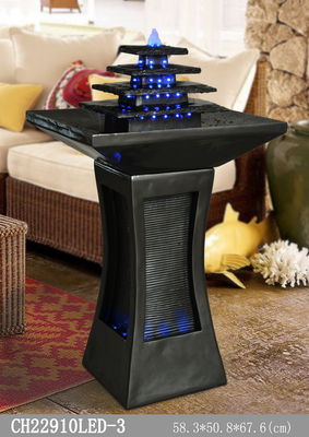 ไฟเบอร์กลาสในร่ม H91cm Led Light Water Fountain ผู้ผลิต
