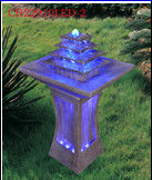 ไฟเบอร์กลาสในร่ม H91cm Led Light Water Fountain ผู้ผลิต