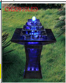ไฟเบอร์กลาสในร่ม H91cm Led Light Water Fountain ผู้ผลิต