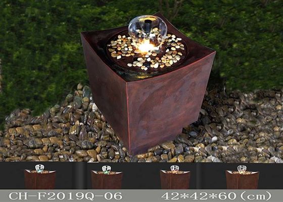 น้ำพุ Polyresin Delux Warm Led Light Water Fountain สีน้ำตาลทอง ผู้ผลิต