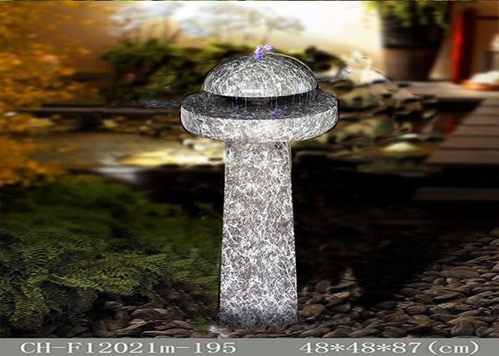 Polyresin น้ำพุเห็ดแสงสีหินทราย ผู้ผลิต
